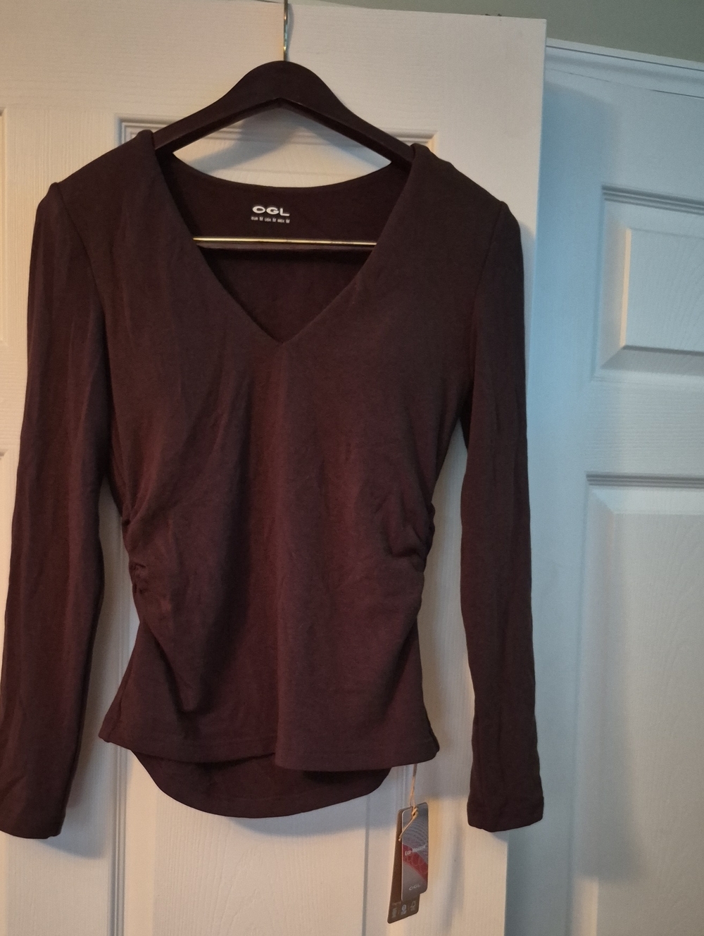OGL Long Sleeve V-Neck Top